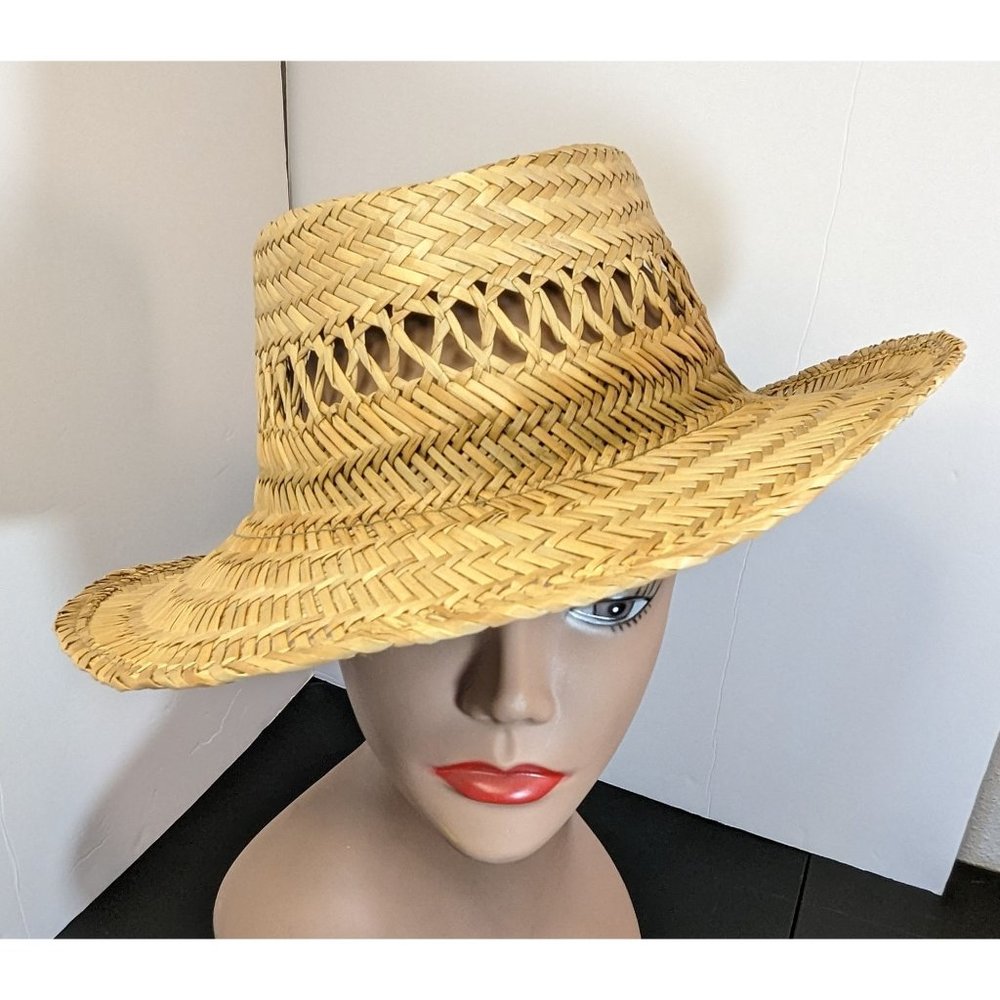 Dorfman Pacific. Co. Boater Straw Hat Men's  X- Large